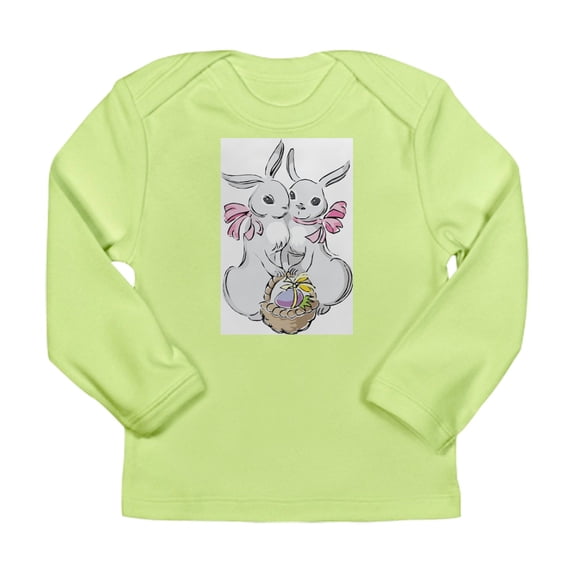 CafePress - Easter Rabbits Long Sleeve Infant T Shirt - Long Sleeve Infant T-Shirt
