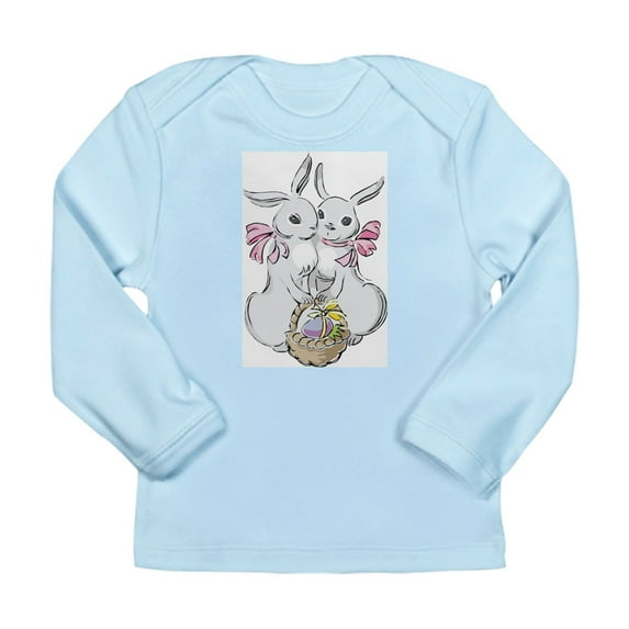 CafePress - Easter Rabbits Long Sleeve Infant T Shirt - Long Sleeve Infant T-Shirt