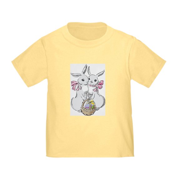 CafePress - Easter Rabbits Toddler T Shirt - Cute Toddler T-Shirt, 100% Cotton