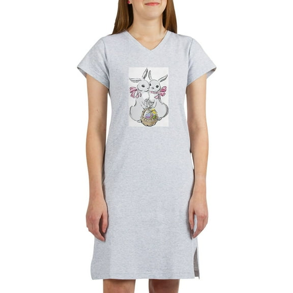 CafePress - Easter Rabbits - Women's Nightshirt