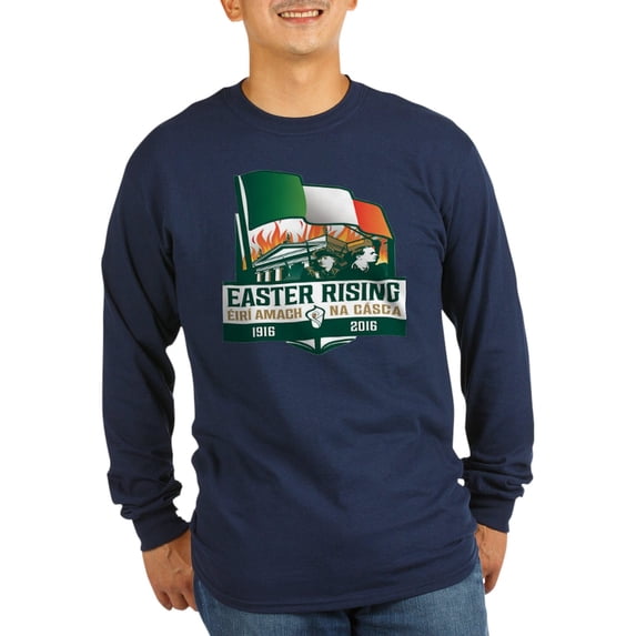 CafePress - Easter Rising Centenary Long Sleeve Dark T Shirt - Long Sleeve Dark T-Shirt