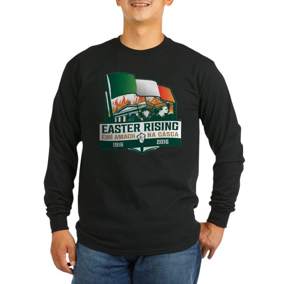 CafePress - Easter Rising Centenary Long Sleeve Dark T Shirt - Long Sleeve Dark T-Shirt
