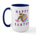 thumbnail image 1 of CafePress - Easter Turtle Large Mug - 15 oz Ceramic Large White Novelty Mug, 1 of 4