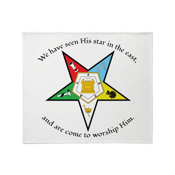 CafePress - Eastern Star Matthew 2:2 Throw Blanket - Soft Fleece Throw Blanket, 50"x60" for All Ages