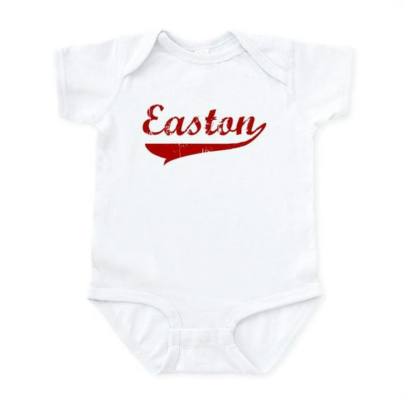 CafePress - Easton (Red Vintage) Infant Bodysuit - Baby Light Bodysuit, Size Newborn - 24 Months