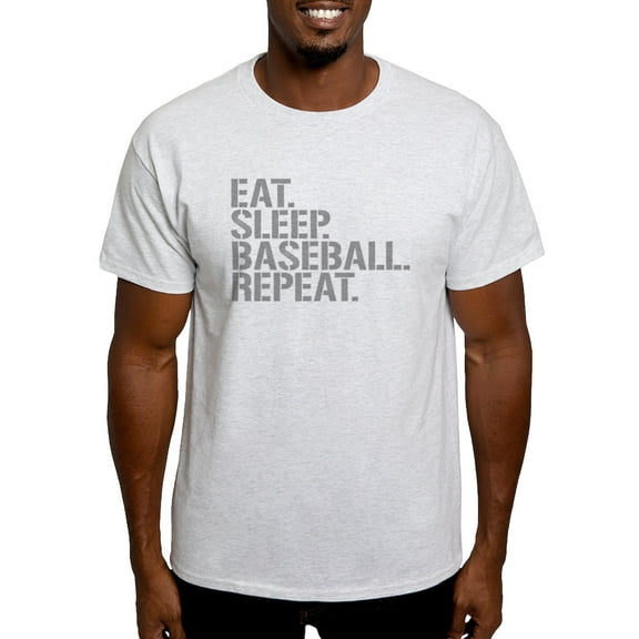 CafePress - Eat Sleep Baseball Repeat T Shirt - Men's Classic Graphic T-Shirt