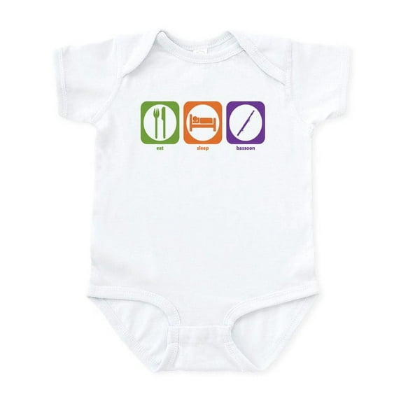 CafePress - Eat Sleep Bassoon Infant Bodysuit - Baby Light Bodysuit, Size Newborn - 24 Months