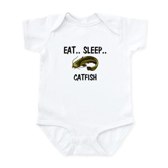 CafePress - Eat ... Sleep ... CATFISH Infant Bodysuit - Baby Light Bodysuit, Size Newborn - 24 Months