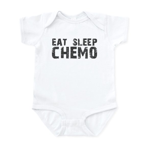 CafePress - Eat Sleep Chemo Infant Bodysuit - Baby Light Bodysuit, Size Newborn - 24 Months