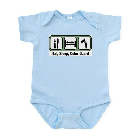 CafePress - Eat, Sleep, Color Guard Infant Bodysuit - Baby Light Bodysuit, Size Newborn - 24 Months
