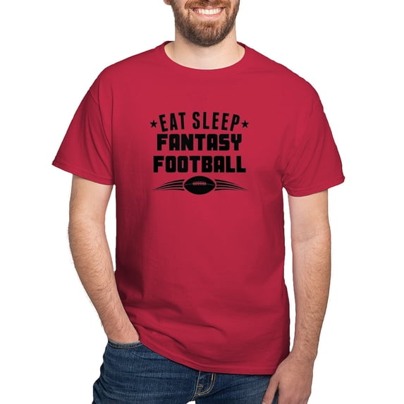 CafePress - Eat Sleep Fantasy Football T Shirt - Men's Classic Graphic Cotton T-Shirt