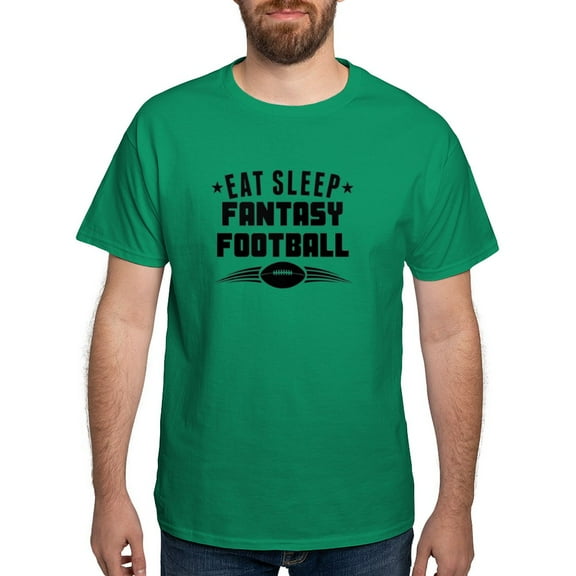 CafePress - Eat Sleep Fantasy Football T Shirt - Men's Classic Graphic Cotton T-Shirt
