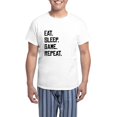 thumbnail image 1 of CafePress - Eat Sleep Game Repeat Pajamas - Men's Light Loose Fit Cotton Pajama Set, 1 of 7