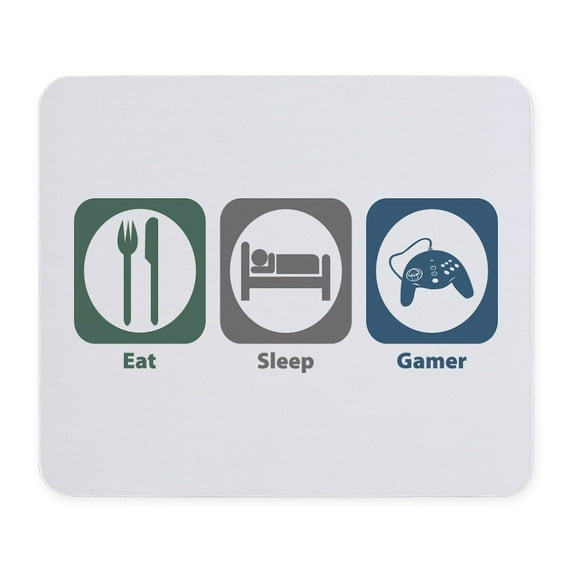 CafePress - Eat Sleep Gamer Mousepad - Non-slip Rubber Mousepad, Gaming Mouse Pad