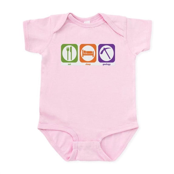 CafePress - Eat Sleep Geology Infant Creeper - Baby Light Bodysuit, Size Newborn - 24 Months