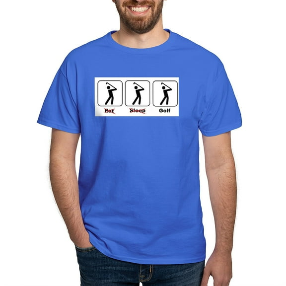 CafePress - Eat Sleep Golf Dark T Shirt - Men's Classic Graphic Cotton T-Shirt