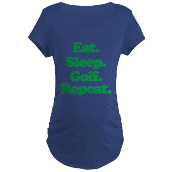 CafePress - Eat Sleep Golf - Maternity Dark T-Shirt