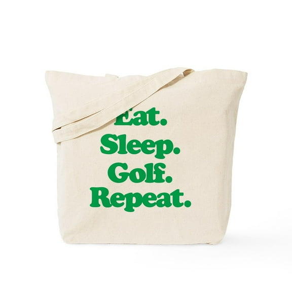 CafePress - Eat Sleep Golf Tote Bag - Unisex Canvas Tote Bag, Beige, 1-Piece