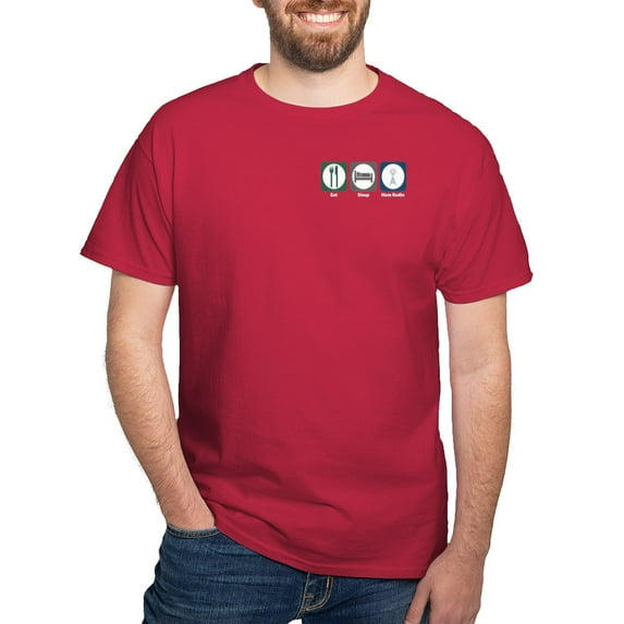 CafePress - Eat Sleep Ham Radio Dark T Shirt - Men's Classic Graphic Cotton T-Shirt