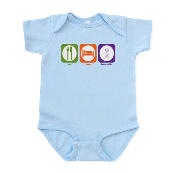 CafePress - Eat Sleep Ham Radio Infant Bodysuit - Baby Light Bodysuit, Size Newborn - 24 Months