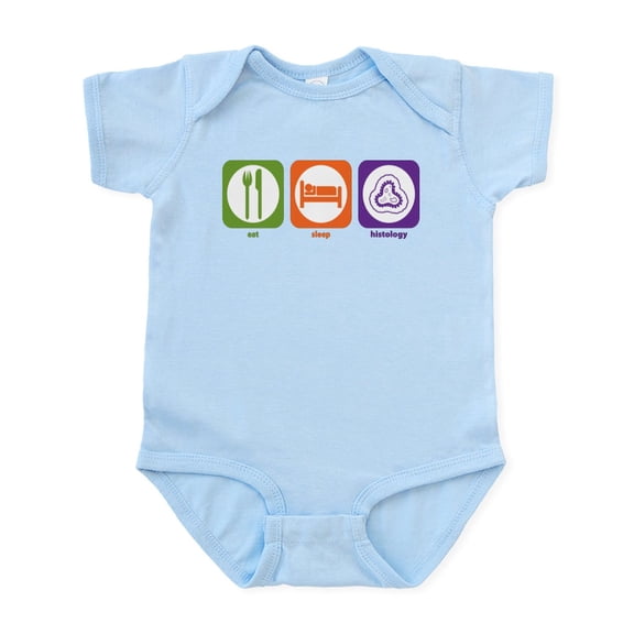 CafePress - Eat Sleep Histology Infant Bodysuit - Baby Light Bodysuit, Size Newborn - 24 Months