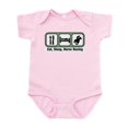thumbnail image 1 of CafePress - Eat, Sleep, Horse Racing Infant Bodysuit - Baby Light Bodysuit, Size Newborn - 24 Months, 1 of 4