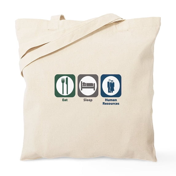 CafePress - Eat Sleep Human Resources Tote Bag - Unisex Canvas Tote Bag, Beige, 1-Piece