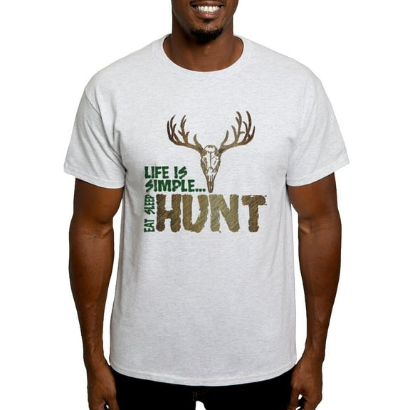 CafePress - Eat Sleep Hunt Light T Shirt - Men's Classic Graphic T-Shirt