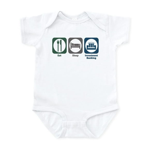 CafePress - Eat Sleep Investment Banking Infant Bodysuit - Baby Light Bodysuit, Size Newborn - 24 Months