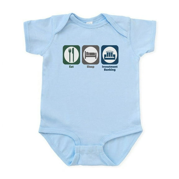 CafePress - Eat Sleep Investment Banking Infant Bodysuit - Baby Light Bodysuit, Size Newborn - 24 Months