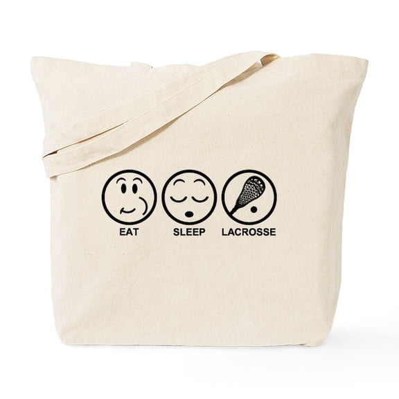 CafePress - Eat Sleep Lacrosse Tote Bag - Unisex Canvas Tote Bag, Beige, 1-Piece