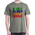 thumbnail image 1 of CafePress - Eat Sleep March Repeat Dark T Shirt - Men's Classic Graphic Cotton T-Shirt, 1 of 4