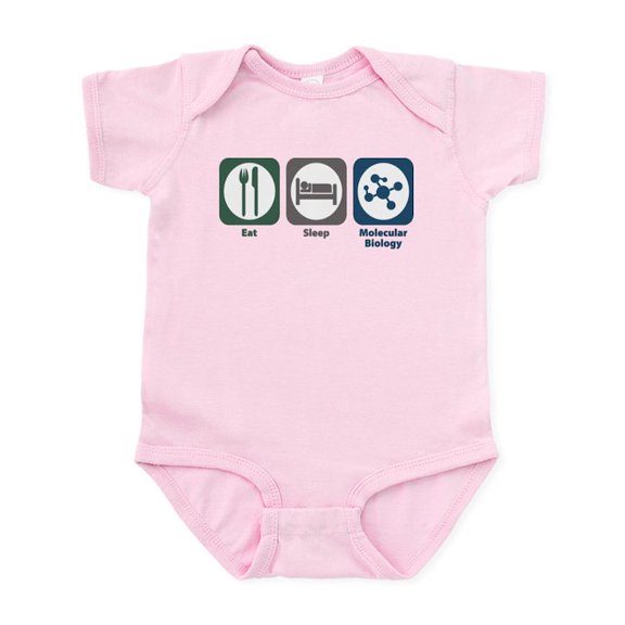 CafePress - Eat Sleep Molecular Biology Infant Bodysuit - Baby Light Bodysuit, Size Newborn - 24 Months