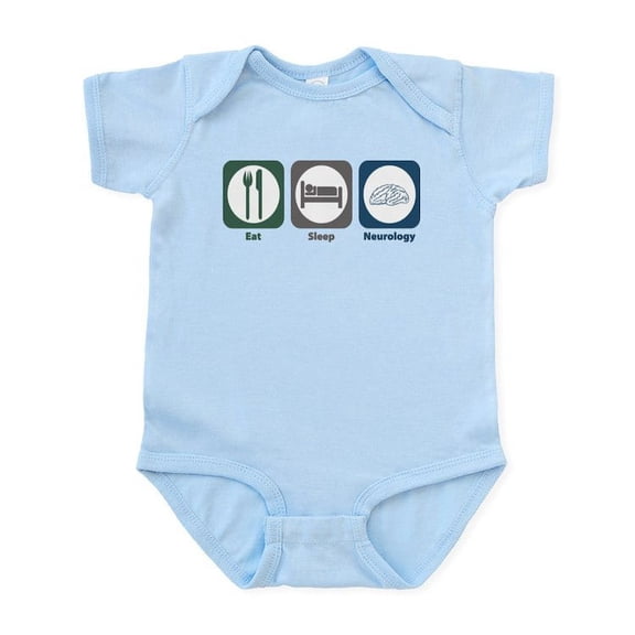 CafePress - Eat Sleep Neurology Infant Bodysuit - Baby Light Bodysuit, Size Newborn - 24 Months
