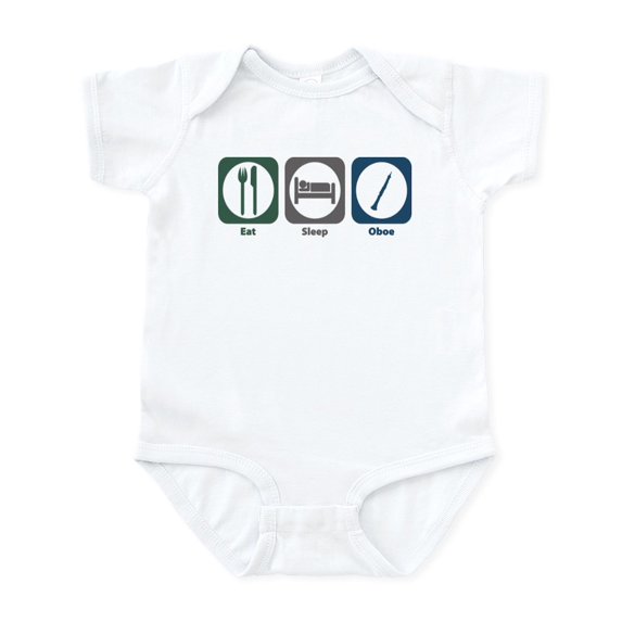 CafePress - Eat Sleep Oboe Infant Bodysuit - Baby Light Bodysuit, Size Newborn - 24 Months