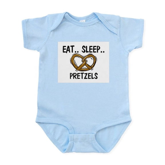 CafePress - Eat ... Sleep ... PRETZELS Infant Bodysuit - Baby Light Bodysuit, Size Newborn - 24 Months