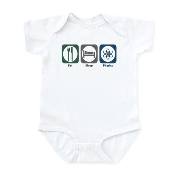 CafePress - Eat Sleep Physics Infant Bodysuit - Baby Light Bodysuit, Size Newborn - 24 Months