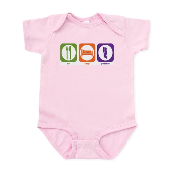 CafePress - Eat Sleep Podiatry Infant Bodysuit - Baby Light Bodysuit, Size Newborn - 24 Months