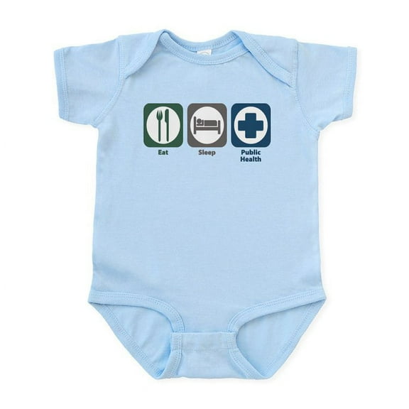 CafePress - Eat Sleep Public Health Infant Bodysuit - Baby Light Bodysuit, Size Newborn - 24 Months
