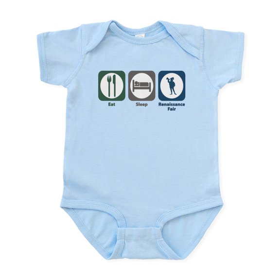 CafePress - Eat Sleep Renaissance Fair Infant Bodysuit - Baby Light Bodysuit, Size Newborn - 24 Months