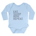 thumbnail image 1 of CafePress - Eat Sleep Row Repeat Body Suit - Long Sleeve Cotton Baby Bodysuit, 1 of 4