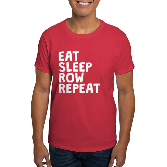 CafePress - Eat Sleep Row Repeat T Shirt - Men's Classic Graphic Cotton T-Shirt