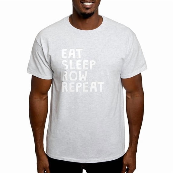 CafePress - Eat Sleep Row Repeat T Shirt - Men's Classic Cotton T-Shirts