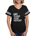 thumbnail image 1 of CafePress - Eat Sleep Row Repeat T Shirt - Womens Football Shirt, 1 of 4