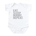 thumbnail image 1 of CafePress - Eat Sleep Rugby Repeat Body Suit - Baby Light Bodysuit, Size Newborn - 24 Months, 1 of 4