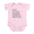 thumbnail image 1 of CafePress - Eat Sleep Rugby Repeat Body Suit - Baby Light Bodysuit, Size Newborn - 24 Months, 1 of 4