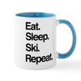 thumbnail image 1 of CafePress - Eat Sleep Ski Mugs - 11 oz Ceramic Mug - Novelty Coffee Tea Cup, 1 of 4