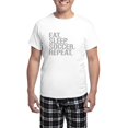 thumbnail image 1 of CafePress - Eat Sleep Soccer Repeat Pajamas - Men's Light Loose Fit Cotton Pajama Set, 1 of 7