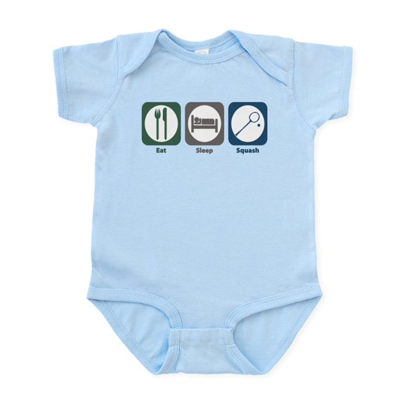 CafePress - Eat Sleep Squash Infant Bodysuit - Baby Light Bodysuit, Size Newborn - 24 Months