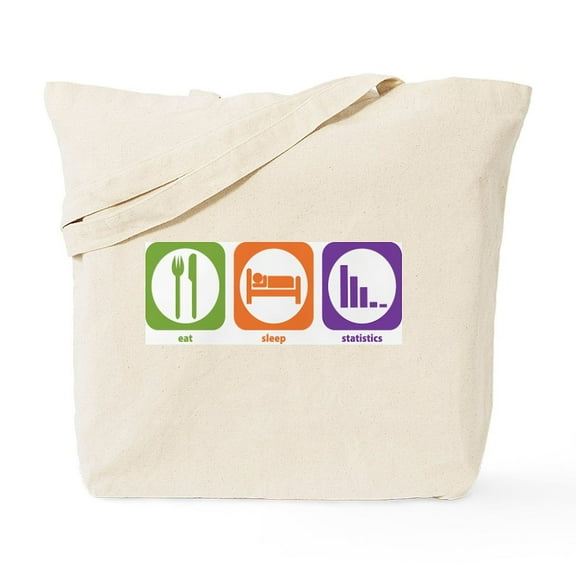 CafePress - Eat Sleep Statistics Tote Bag - Unisex Canvas Tote Bag, Beige, 1-Piece